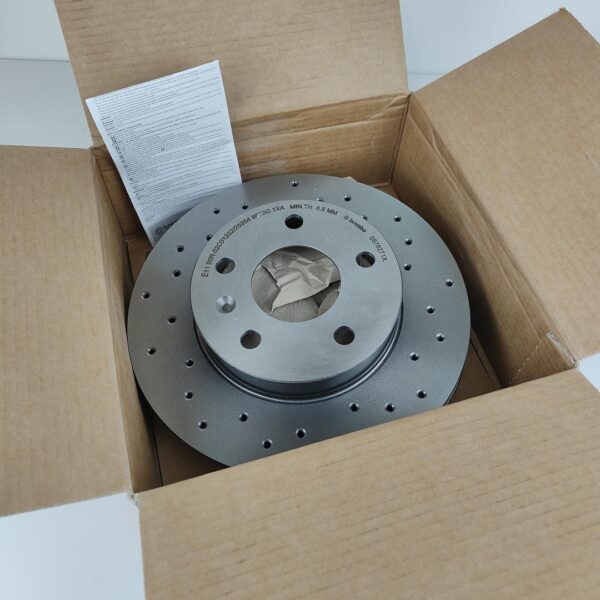 BREMBO XTRA LINE 08.7627.1X Disco de travão 264x10mm 5 cheio perfurado revestido (8020584212264) - 2 Unidades