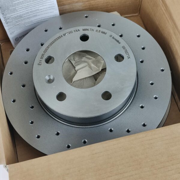 BREMBO XTRA LINE 08.7627.1X Disco de travão 264x10mm 5 cheio perfurado revestido (8020584212264) - 2 Unidades