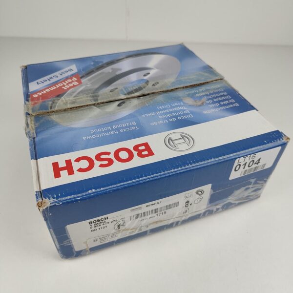 BOSCH 0 986 479 278 Disco de travão 240x8mm 4x100 cheio (4047024227163) - 1 Unidade