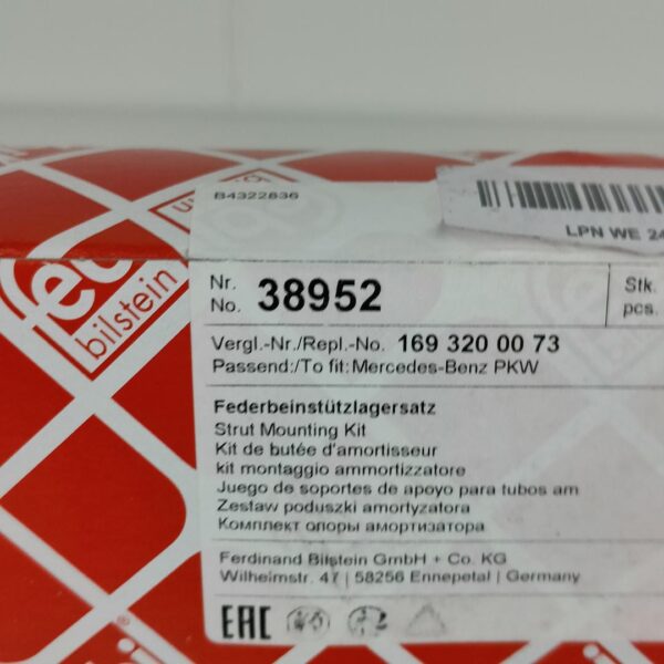 FEBI BILSTEIN 38952 Suporte de apoio amortecedor MERCEDES-BENZ Classe A / B (4027816389521)