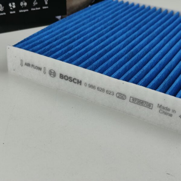 LT16X0319_2 BOSCH 0 986 628 623 / A8623 Filtro ar do habitáculo carvão ativado, pó fino com efeito antialérgico / fungicida / antibacteriano (4047026589122)