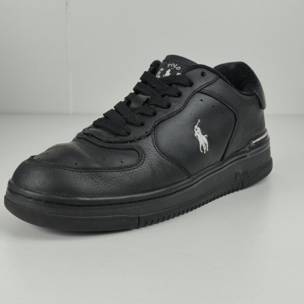 (41) Sapatilhas Polo Ralph Lauren Masters Court Homem - Preto