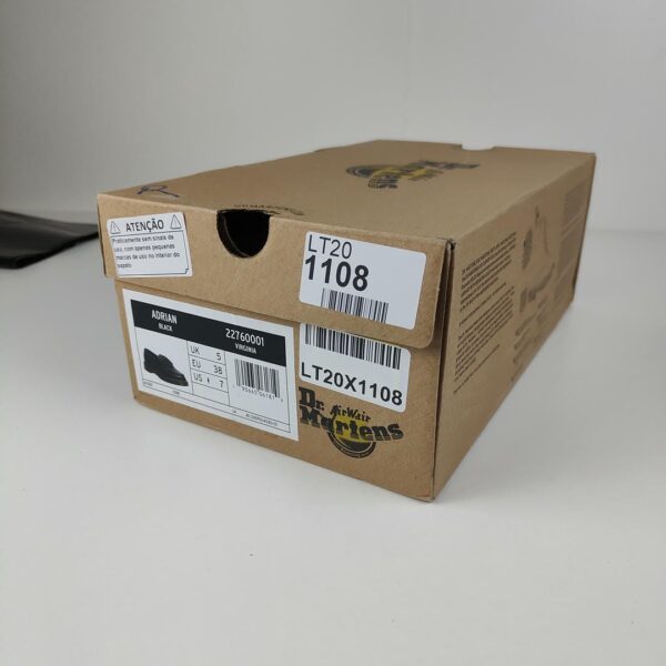 (38) Mocassins em pele Dr Martens Adrian Smooth - Negro