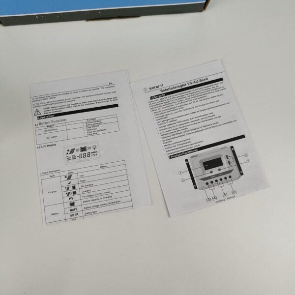 Controlador de carga 12/24V EPEVER PWM VS6024AU