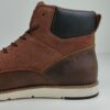 (48) Botas Levi's Modelo Jax Plus em Pele e Camurça para Homem - Castanho