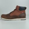 (48) Botas Levi's Modelo Jax Plus em Pele e Camurça para Homem - Castanho