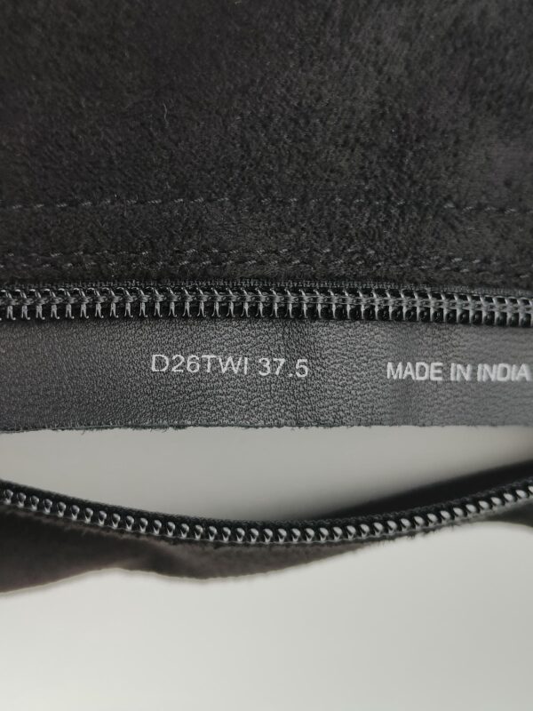 (37.5) Botas Cano Alto Geox D Eleana I com Salto para Mulher - Camurça Negro