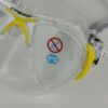Máscara Mergulho Cressi Nano Crystal Unissexo Adulto Silicone Transparente Amarelo