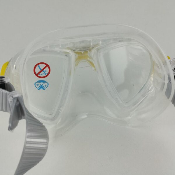 Máscara Mergulho Cressi Nano Crystal Unissexo Adulto Silicone Transparente Amarelo