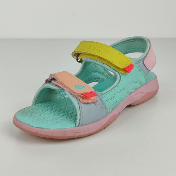 (34) Sandálias Desportivas Lotto Macarella com fecho Velcro Rosa e Azul - Menina