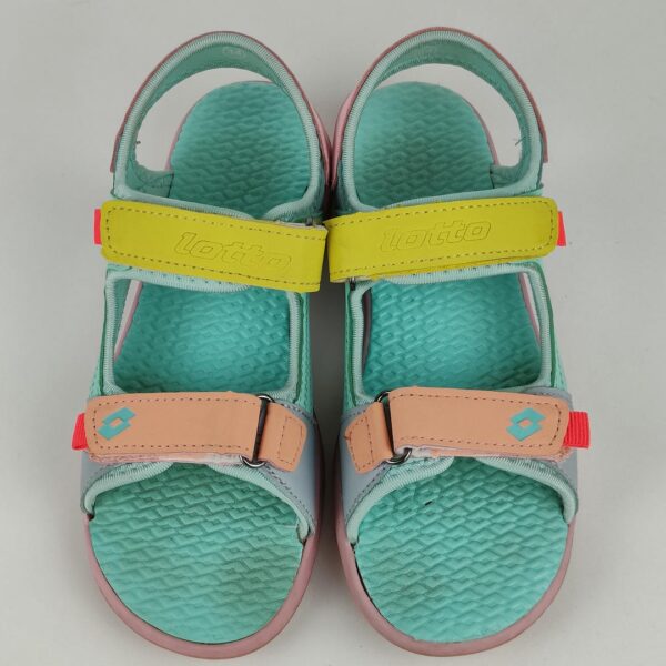 (34) Sandálias Desportivas Lotto Macarella com fecho Velcro Rosa e Azul - Menina