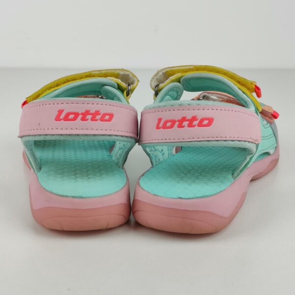 (34) Sandálias Desportivas Lotto Macarella com fecho Velcro Rosa e Azul - Menina