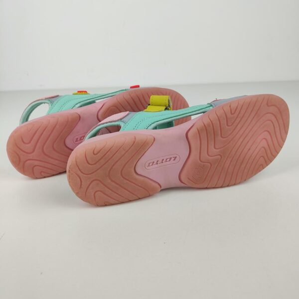 (34) Sandálias Desportivas Lotto Macarella com fecho Velcro Rosa e Azul - Menina