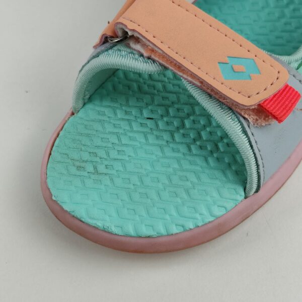 (34) Sandálias Desportivas Lotto Macarella com fecho Velcro Rosa e Azul - Menina