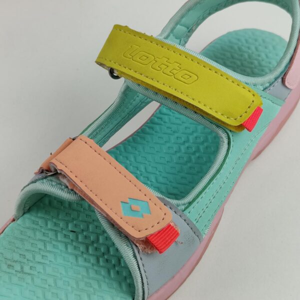 (34) Sandálias Desportivas Lotto Macarella com fecho Velcro Rosa e Azul - Menina