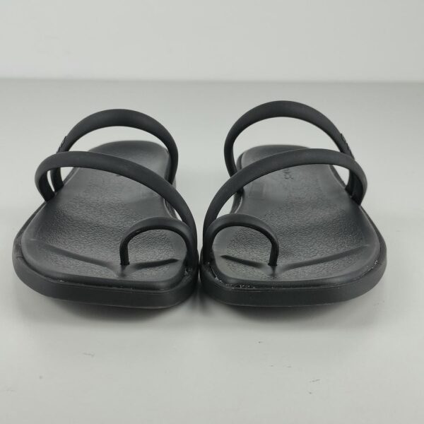 (34/35) Sandalias Crocs Miami Toe Loop Mulher Preto