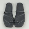 (34/35) Sandalias Crocs Miami Toe Loop Mulher Preto