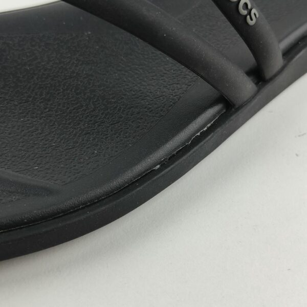 (34/35) Sandalias Crocs Miami Toe Loop Mulher Preto