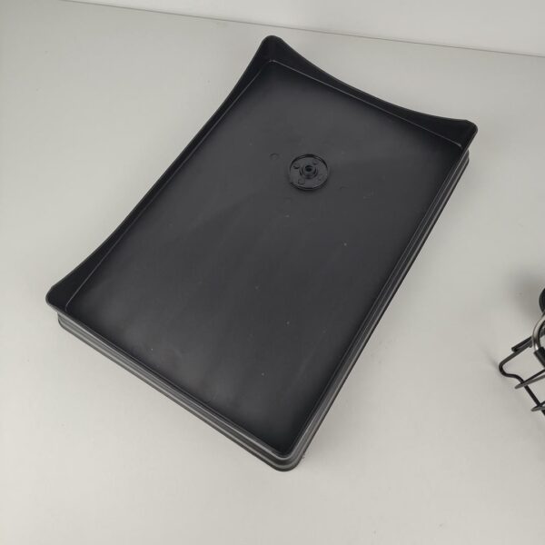 Escorredor de Pratos Extensível até 59 cms comprimentoMAJALiS  Aço Inoxidável com Porta-Utensílios e Porta-Copos