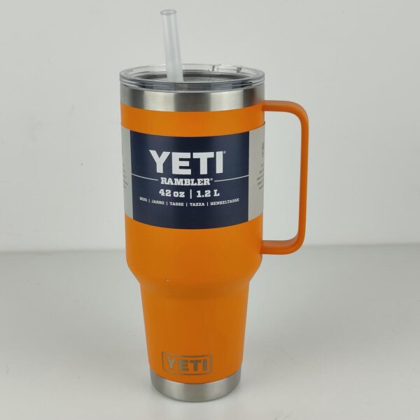 oplus_32 Copo / Termo Isolado com Palhinha YETI Rambler 1.2 Lt Aço Inoxidável Tampa Stronghold