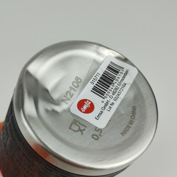 Termo Emsa Senator Sleeve 515711  0.5 L Aço Inoxidável/Silicone Prateado/Preto