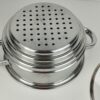 Panela para cozinhar a vapor 3 Níveis KitchenCraft Aço Inox