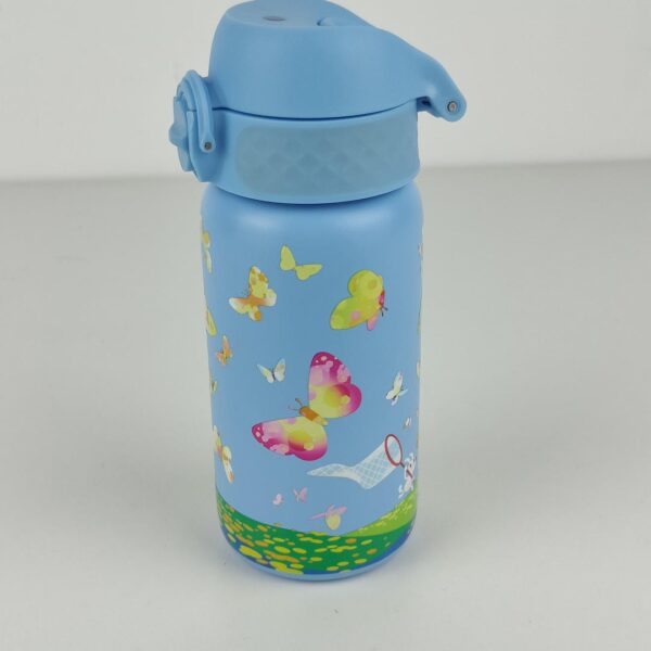 Garrafa Térmica 320ml Aço Inoxidável para Crianças ion8 Design Mariposas