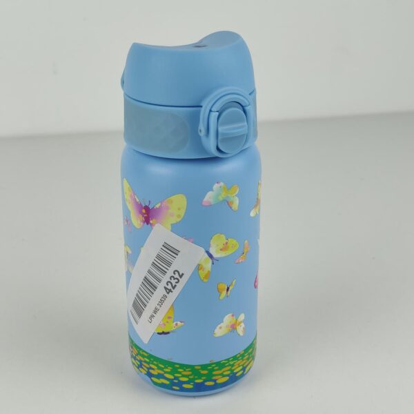 Garrafa Térmica 320ml Aço Inoxidável para Crianças ion8 Design Mariposas