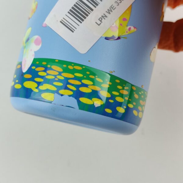 Garrafa Térmica 320ml Aço Inoxidável para Crianças ion8 Design Mariposas