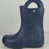 (37-38) Botas de Chuva Crocs Handle It Rain Boot Unissexo Azul