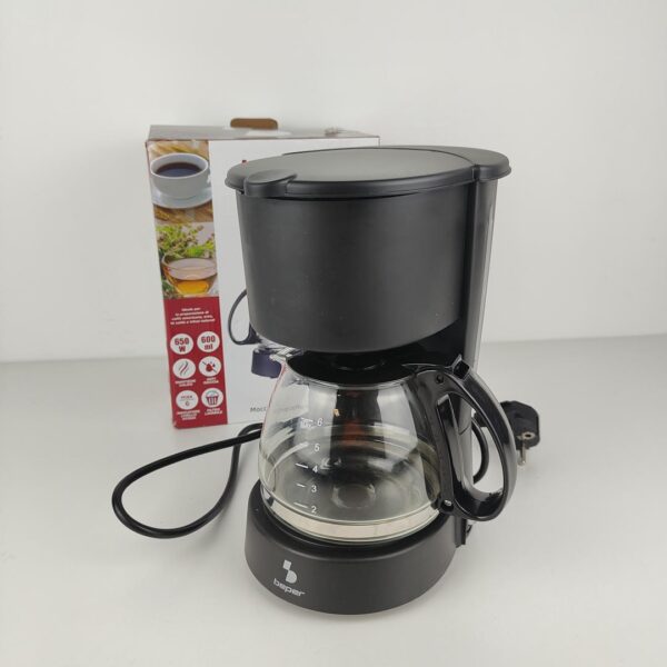 Cafeteira Americana BEPER BC.060 de Gotejamento 6 Chavenas Cor Negra