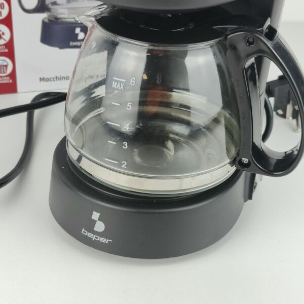 Cafeteira Americana BEPER BC.060 de Gotejamento 6 Chavenas Cor Negra