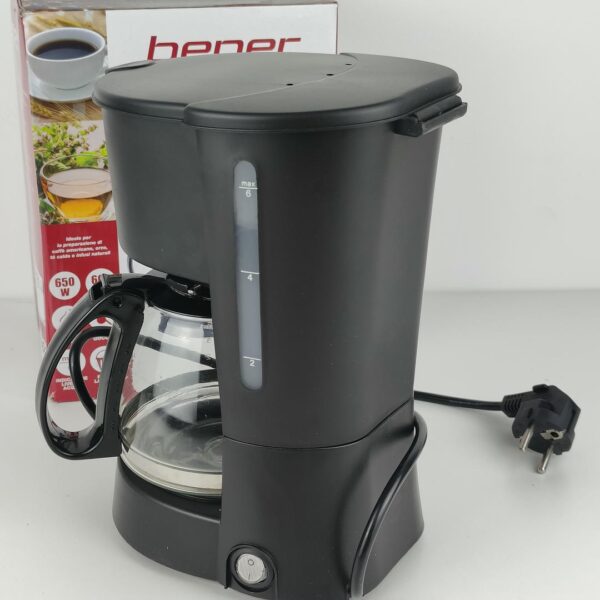 Cafeteira Americana BEPER BC.060 de Gotejamento 6 Chavenas Cor Negra