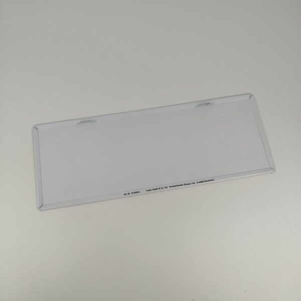 Placa decorativa Vintage em metal - "We are open" (40x15cm) para fixação em parede