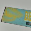 Placa decorativa Vintage em metal - "Beach This Way" (40x15cm) para fixação em parede