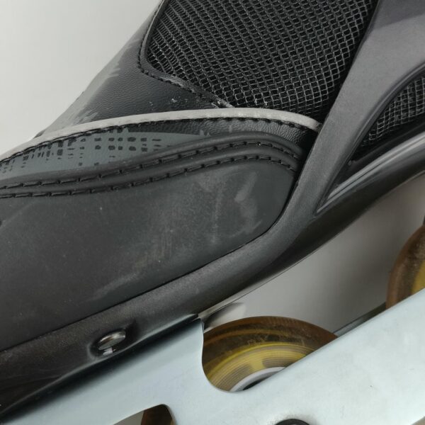 (37-40) Patins em linha ajustáveis Oxelo - Preto e branco