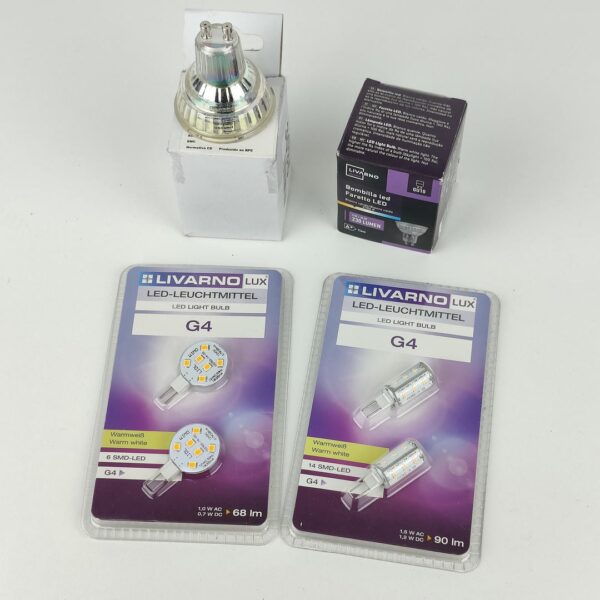 Pack 6 Lâmpadas Led G4 + GU10