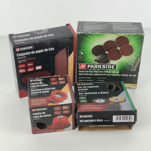 Pack acessórios de lixagem / limpeza Parkside