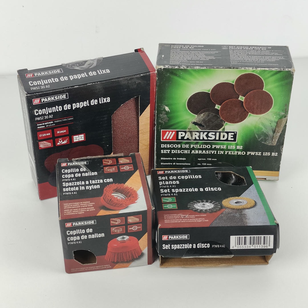 Pack acessórios de lixagem / limpeza Parkside