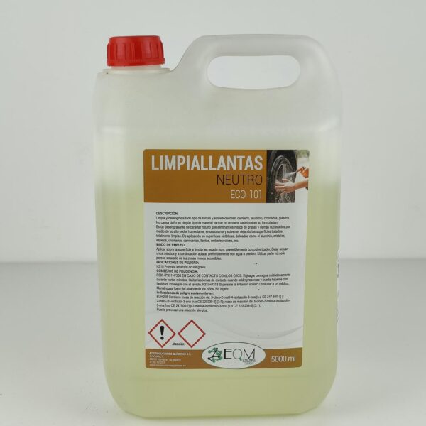 Limpa Jantes Profissional EQM Soluciones   ECO-101 pH Neutro Seguro para Todos os Tipos de Jantes