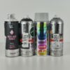 4 Latas de Spray Pintura 400ml (Branco Cinza Preto)