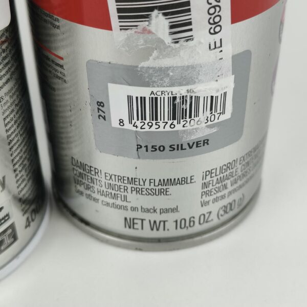 4 Latas de Spray Pintura 400ml (Branco Cinza Preto)