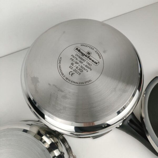 Panela de Pressão Rápida 3+6 L Magefesa DYNAMIC Aço Inoxidável apta para indução com 5 sistemas de segurança