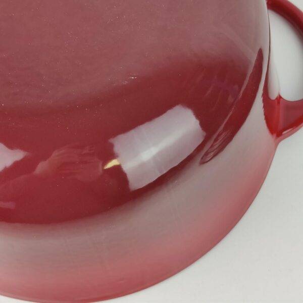 Caçarola 5.7L em Ferro Fundido Esmaltado Dutch Oven Uno Casa Vermelha com Tampa Apta para Todo o tipo fogões e fornos