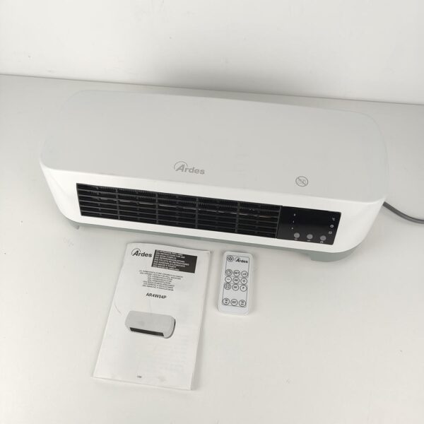Termoventilador Cerâmico de Parede 2000 W com Comando Resistenta a humidade com LED ARDES AR4W04P