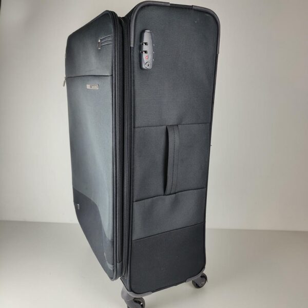 Mala de Viagem Samsonite Base Boost 78 cm 105 L com 4 Rodas e Cadeado TSA Ligeira e Ampliável - Negro