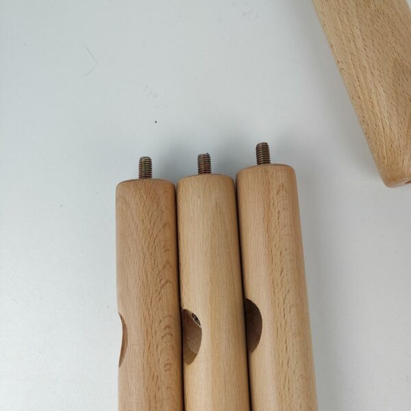 Cabide de pé em madeira com 8 Ganchos 172x38x38 cm para Entrada ou Quarto