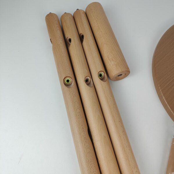 Cabide de pé em madeira com 8 Ganchos 172x38x38 cm para Entrada ou Quarto