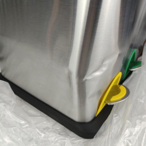 Caixote para reciclagem / separador de Cozinha 3 X 8 L com Tampas e Pedais SONGMICS