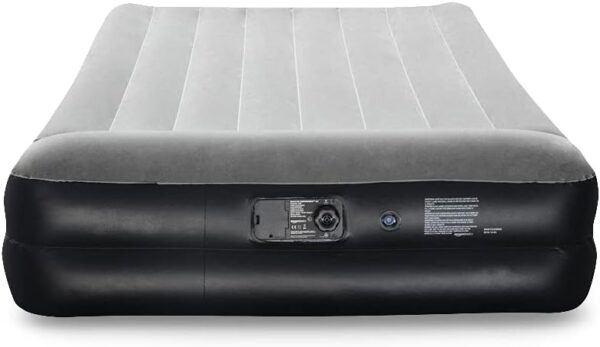 Colchão Insuflável Duplo Amazon Basics com Bomba Integrada – 203×152×46 cm, até 300 kg (Cinza)